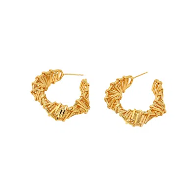 Uchi And Soto Women's Gold Kin Sculptural Hoop Earrings