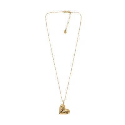 Uchi And Soto Women's Gold Kokoro Molten Heart Necklace