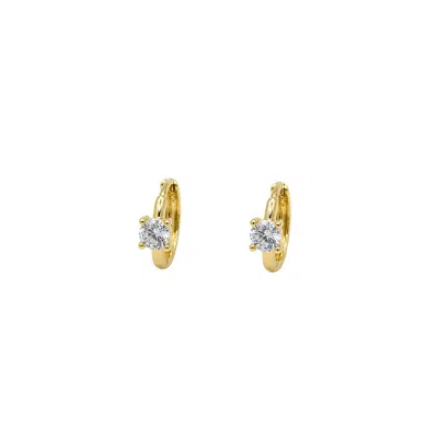 Uchi And Soto Women's Gold Shikaku Stone Huggie Hoop Earrings