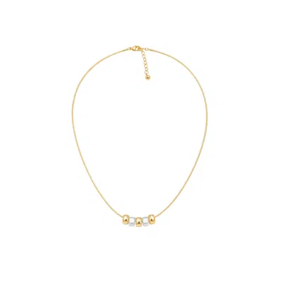 Uchi And Soto Women's Gold / Silver Enso Mixed Metals Multi Ring Necklace In Gold/silver