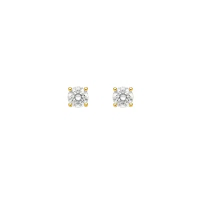 Uchi And Soto Women's Gold / Silver Enso Stone Stud Earrings In Metallic