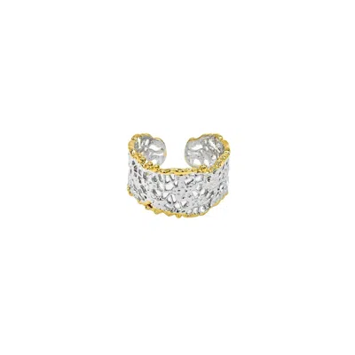 Uchi And Soto Women's Gold / Silver Kin Mixed Metal Filigree Ring In Gold/silver