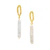 Uchi And Soto Women's Gold / White Shinju Gold Pearl Drop Earrings In Gold