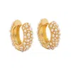 Uchi And Soto Women's Gold / White Shinju Gold Pearl Earrings In Gold