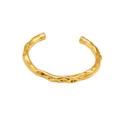 Uchi And Soto Women's Kin Molten Gold Structured Bangle
