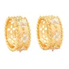Uchi And Soto Women's Kinmokusei Gold Bead Floral Earrings In Gold