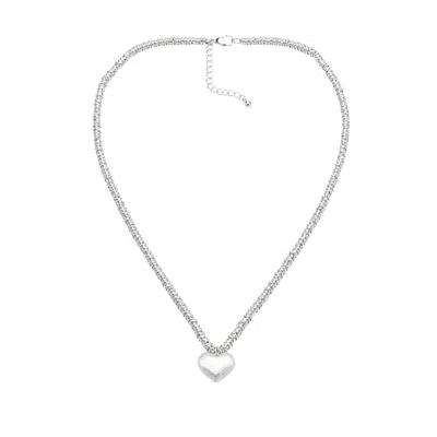 Uchi And Soto Women's Kokoro Silver Heart Necklace