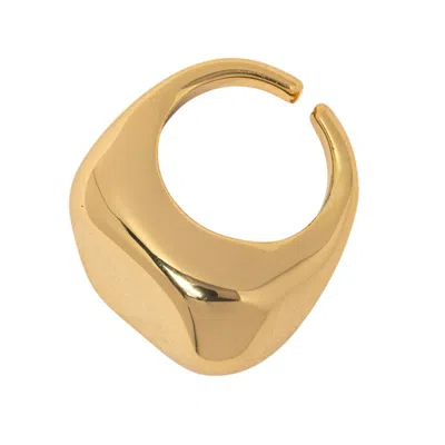 Uchi And Soto Women's Nami Gold Hammered Ring