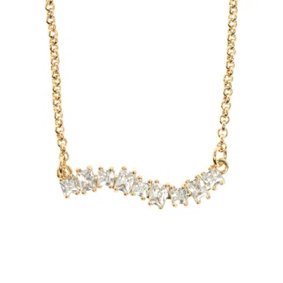 Uchi And Soto Women's Nami Gold Stone Wave Necklace