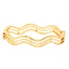 Uchi And Soto Women's Nami Gold Wave Lines Bangle In Gold