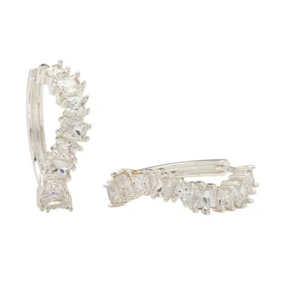 Uchi And Soto Women's Nami Silver Stone Wave Earrings