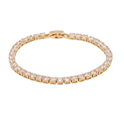 Uchi And Soto Women's Shikaku 18k Gold Plated Tennis Bracelet