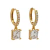 Uchi And Soto Women's Shikaku Gold Stone Earrings In Gold