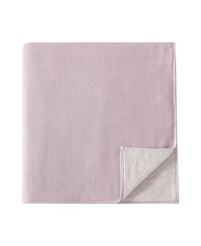 Uchino Natural Dyed Cotton Hand Towel, 30" X 13" In Wine