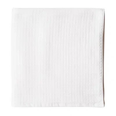 Uchino Waffle Twist 100% Cotton Bath Towel In White