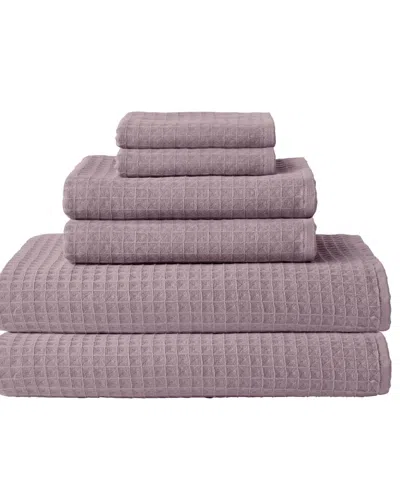 Uchino Waffle Twist 6-pc. Bath Towel Set