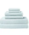 Uchino Waffle Twist 6-pc. Bath Towel Set
