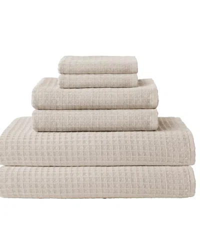 Uchino Waffle Twist 6-pc. Bath Towel Set