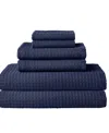 Uchino Waffle Twist 6-pc. Bath Towel Set