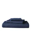 Uchino Waffle Twist Bath Towel In Indigo