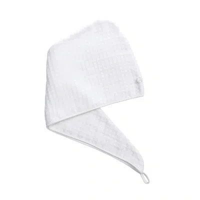 Uchino Waffle Twist Hair Towel White