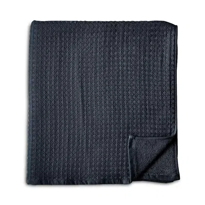 Uchino Waffle Twist Washcloth In Ebony