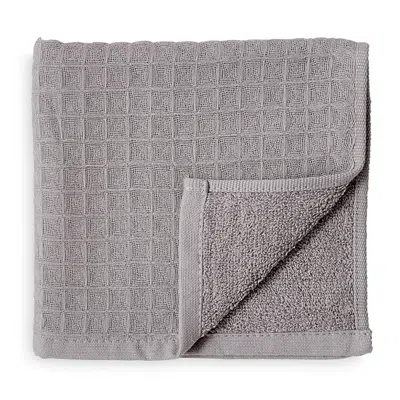 Uchino Waffle Twist Washcloth In Gray