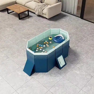 Udia 1.6m Pvc Folding Pool (not Inflatable) Bathes And Cools In Summer, Suitable For Outdoor Patio Beach 