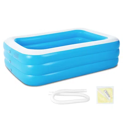 Udia Inflatable Swimming Pools Family Swim Play Center Pool Blow Up Kiddie Pool For Family Inflatable Lou