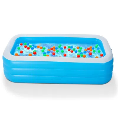 Udia Inflatable Swimming Pools Family Swim Play Center Pool Blow Up Kiddie Pool For Family Inflatable Lou