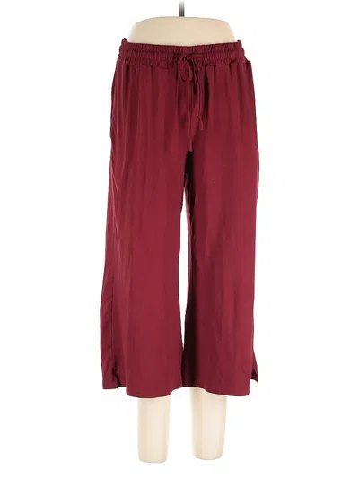 Pre-owned Ueu Casual Pants In Burgundy