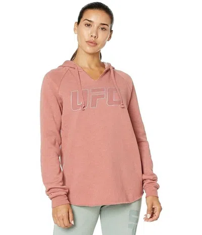 Ufc California Hoodie Womens Large Pink Cotton Blend High Low Long Sleeve Jdm253