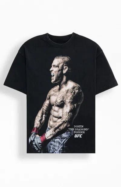 Ufc Men's Dustin The Diamond Poirier Last Dance Oversized T-shirt In Washed Black