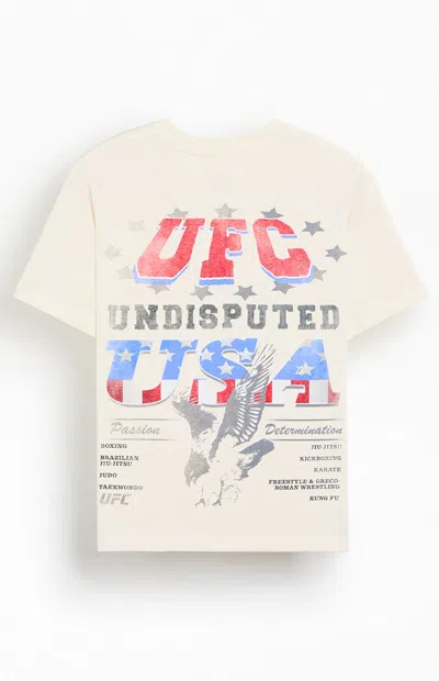 Ufc Men's Freedom 250 Card Oversized T-shirt In Cream In White