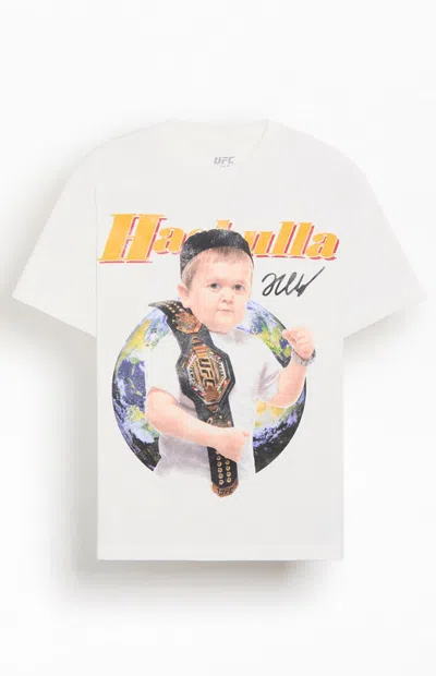 Ufc Men's Hasbulla Vs Everybody Oversized T-shirt In White