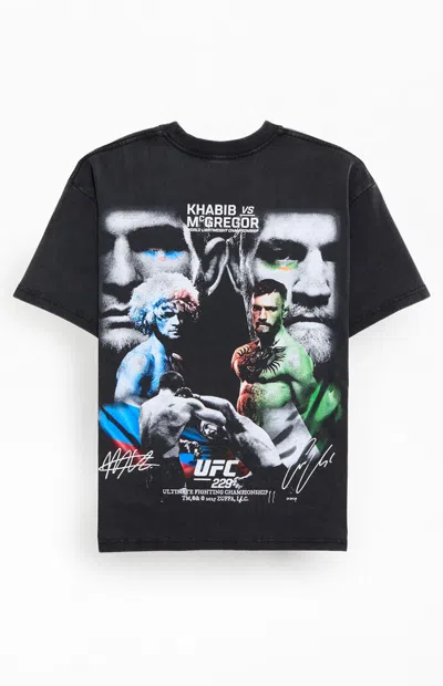 Ufc Men's Khabib Vs. Mcgregor Oversized T-shirt In Washed Black