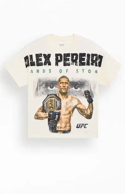 Ufc Men's Pereira Hands Oversized T-shirt In Cream In White