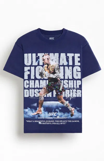 Ufc Men's Poirier Journey Oversized T-shirt In Washed Navy In Blue