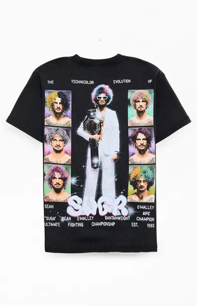 Ufc Men's Sean O'malley Technicolor Oversized T-shirt In Washed Black