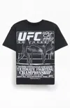 Ufc Men's Shadow Boxing Oversized T-shirt In Washed Black In Black