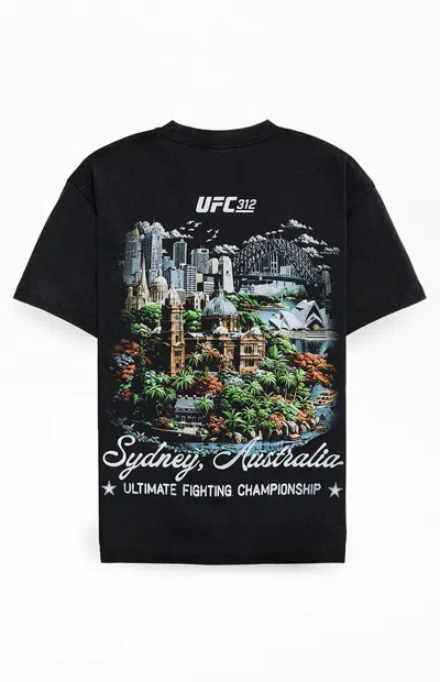 Ufc Men's Utopia Oversized T-shirt In Washed Black In Multi