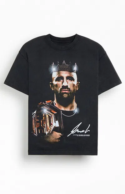 Ufc Men's Volkanovski The Great Oversized T-shirt In Washed Black