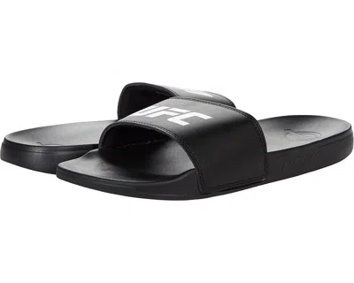 UFC OCTAGON SANDALS MEN'S BLACK SLIP ON ROUND TOE COMFORT SLIDE JOBB712