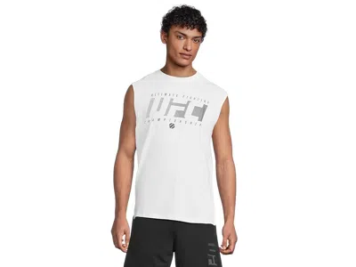 Ufc Ultimate Fighting Sleeveless Crew Neck T-shirts In White