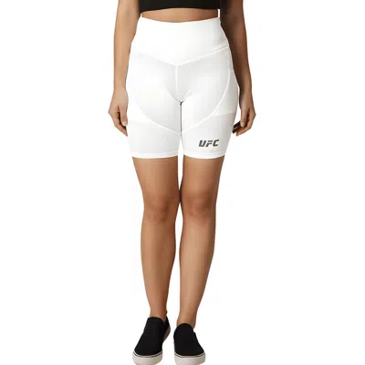 Ufc Womens Logo Polyester Bike Short In White