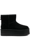 Ugg Classic Mini Platform Womens Suede Ankle Boots In Black  