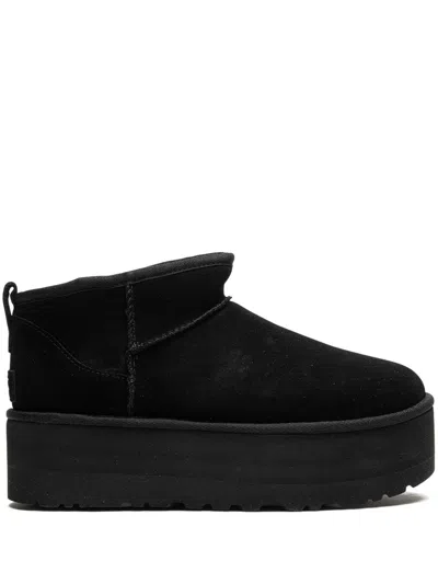 UGG WOMAN CLASSIC ULTRA MINI PLATFORM BOOTS,1135092 095 BLK BLACK