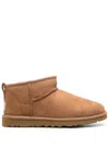 Ugg Classic Ultra Mini Chestnut Ankle Boot In Brown