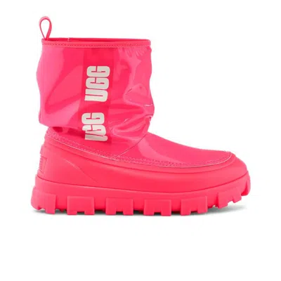 Ugg Classic Brellah Mini "super Coral" Boots In Pink
