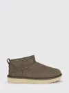 Ugg Ankle Boots Pull Tab Round Toe Suede In Brown